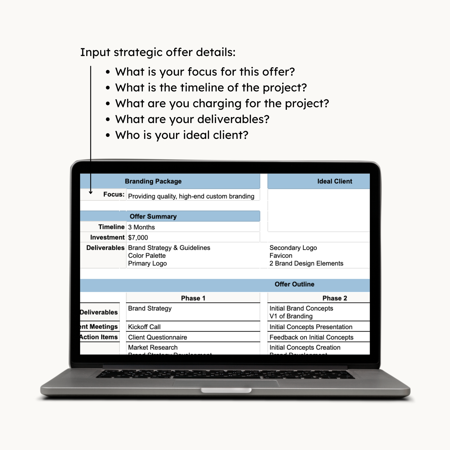 Strategic Offer Planning Guide & Masterclass